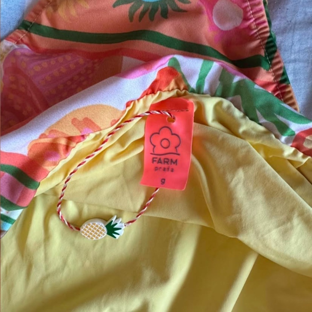 FARM Rio Colorful One-Piece Swimsuit / Bodysuit – Size L - Picture 7 of 7